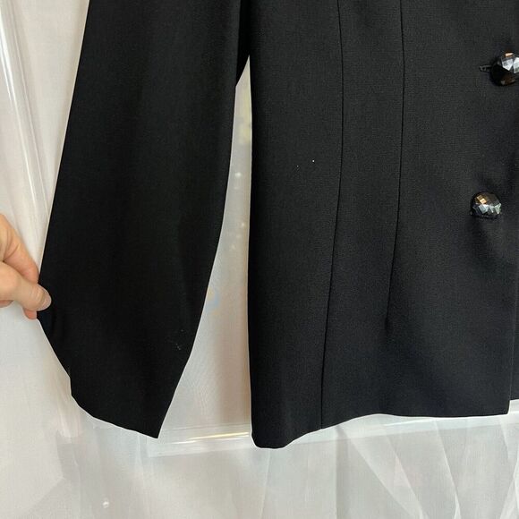 vintage Jessica Howard beaded blazer two button sz 12 evening wear formal - Picture 6 of 9
